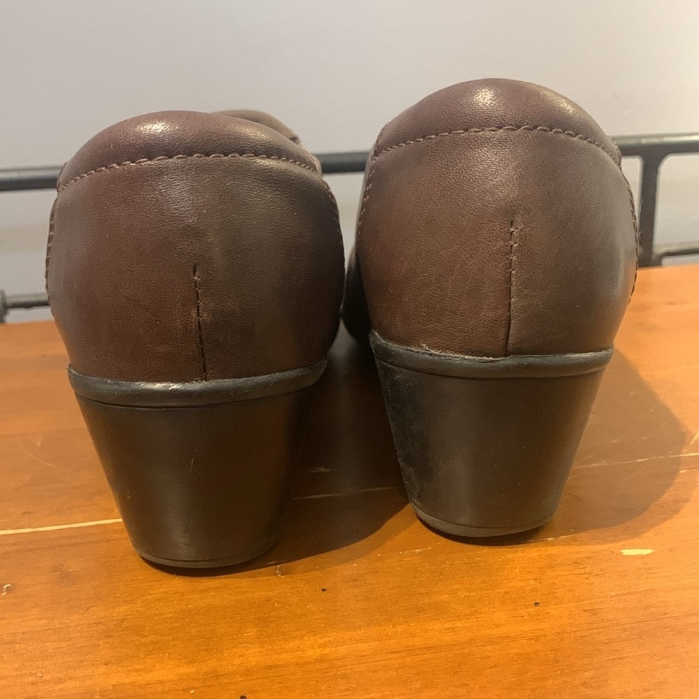 Clarks Brown Leather Ingalls Divine Loafers - Picture 5 of 8